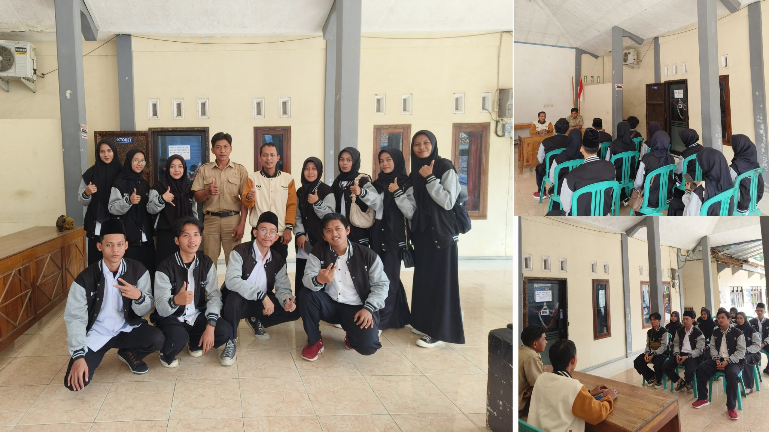 Penerimaan Mahasiswa KKN di Balai Desa Ayah